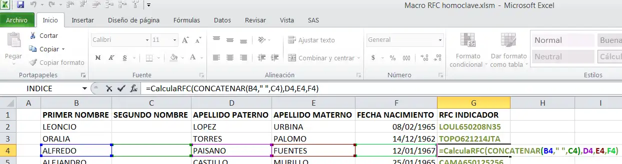 Unduh alat web atau aplikasi web RFC SAT Macro Excel