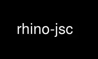 Run rhino-jsc in OnWorks free hosting provider over Ubuntu Online, Fedora Online, Windows online emulator or MAC OS online emulator