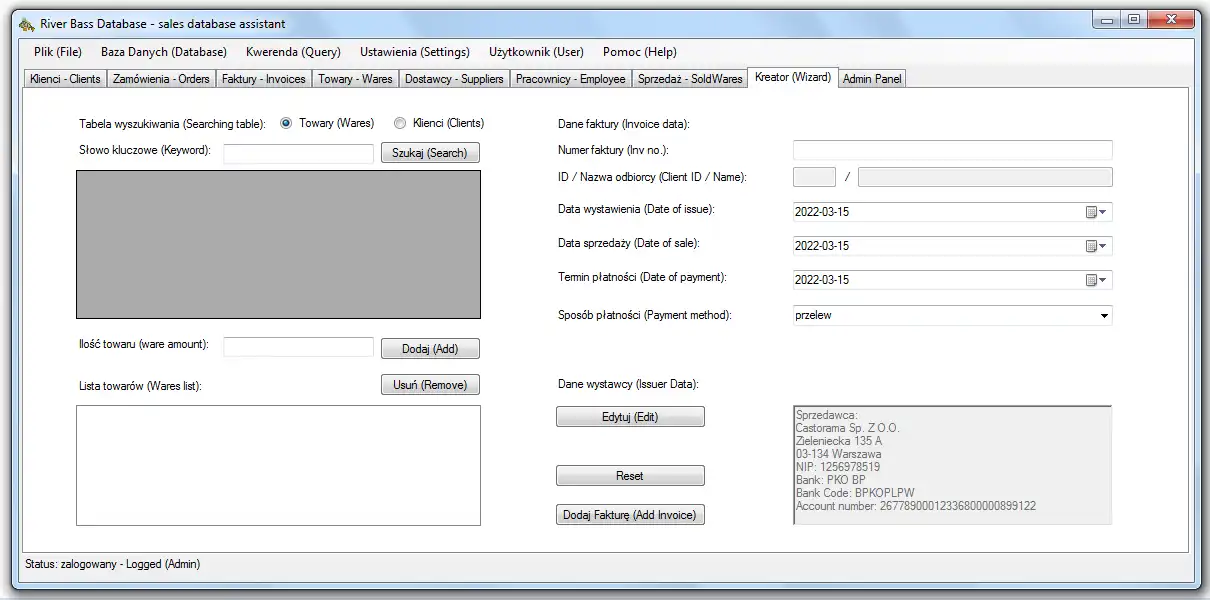 Baixe a ferramenta web ou aplicativo web River Bass Database