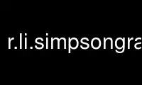 Run r.li.simpsongrass in OnWorks free hosting provider over Ubuntu Online, Fedora Online, Windows online emulator or MAC OS online emulator