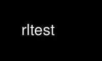 Run rltest in OnWorks free hosting provider over Ubuntu Online, Fedora Online, Windows online emulator or MAC OS online emulator