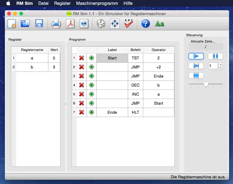 Download web tool or web app RM Sim