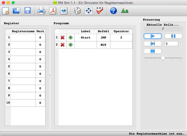 Laden Sie das Web-Tool oder die Web-App RM Sim herunter