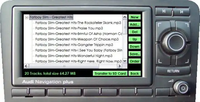 Download web tool or web app RNS-E MP3 Manager