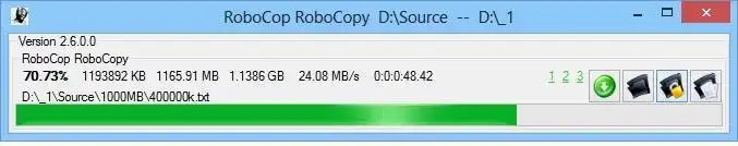 Web ツールまたは Web アプリ RoboCop をダウンロード RoboCopy