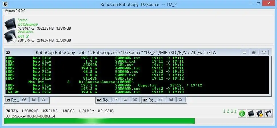 Download web tool or web app RoboCop RoboCopy