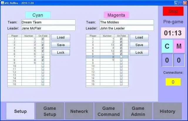 Download web tool or web app RoboCup MSL refbox