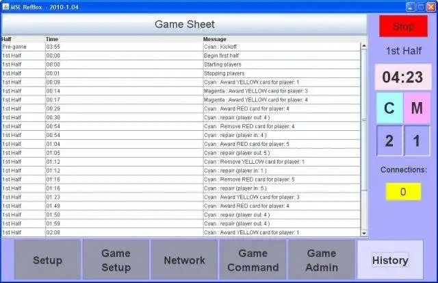 Download web tool or web app RoboCup MSL refbox