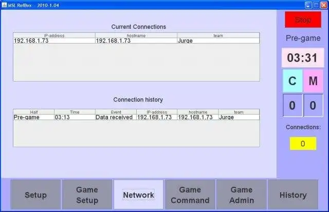 Download web tool or web app RoboCup MSL refbox