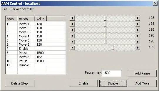 Download web tool or web app Robotic Arm Control to run in Linux online