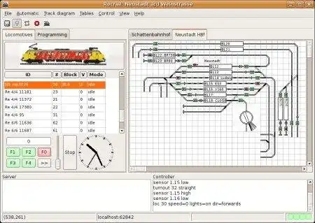 Download web tool or web app Rocrail Model Railroad Control System