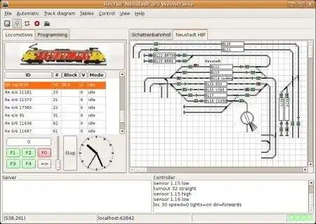 下载网络工具或网络应用程序 Rocrail 模型铁路控制系统