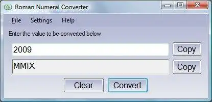 Download web tool or web app Roman Numeral Converter (VB.NET)