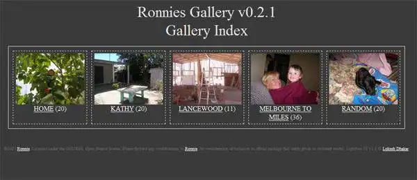 Download web tool or web app Ronnies Gallery