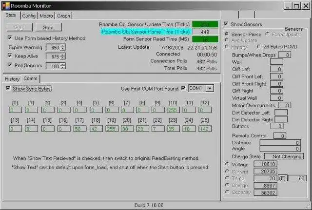 Download web tool or web app Roomba Monitor