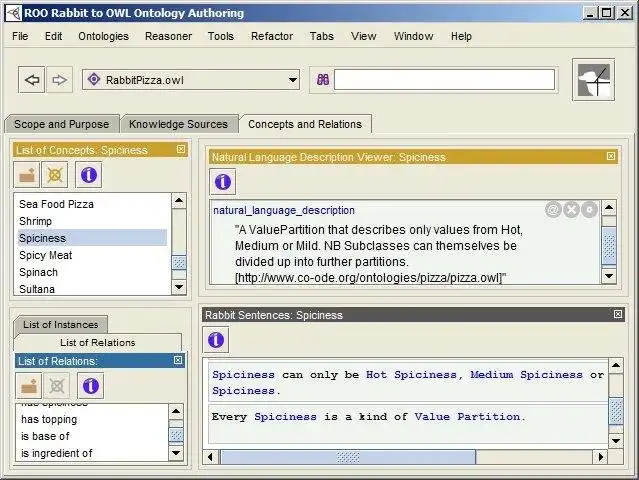 Download web tool or web app ROO Rabbit to OWL Ontology construction
