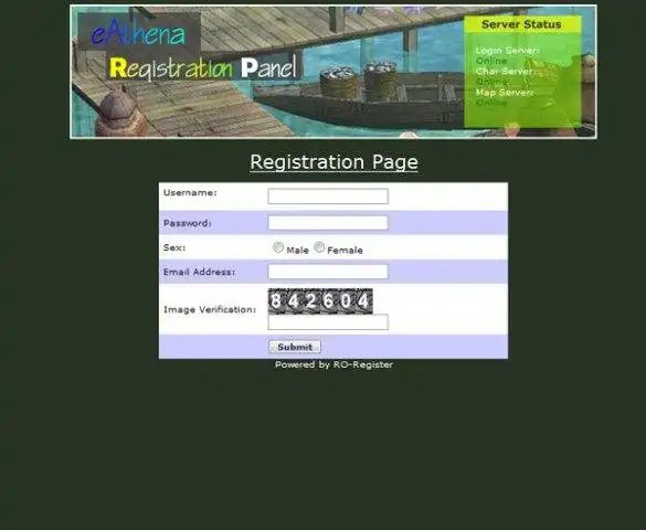 Unduh alat web atau aplikasi web RORegister - CP berbasis eAthena