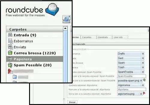 Download web tool or web app Roundcube Special Folders Plugin