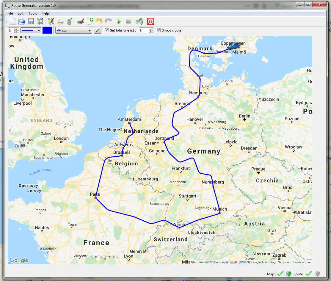 Descărcați instrumentul web sau aplicația web Route Generator