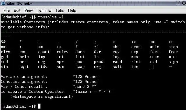 Завантажте веб-інструмент або веб-програму RPNSolve для роботи в Linux онлайн