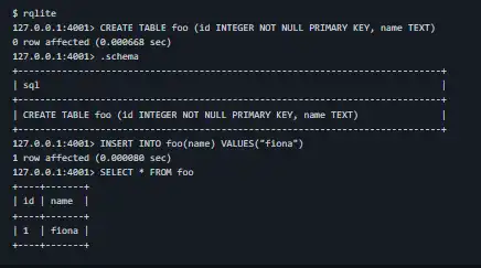 Download web tool or web app rqlite