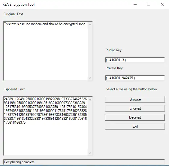 Download web tool or web app RSA Encryption Tool