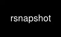 Run rsnapshot in OnWorks free hosting provider over Ubuntu Online, Fedora Online, Windows online emulator or MAC OS online emulator