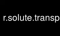 Run r.solute.transportgrass in OnWorks free hosting provider over Ubuntu Online, Fedora Online, Windows online emulator or MAC OS online emulator
