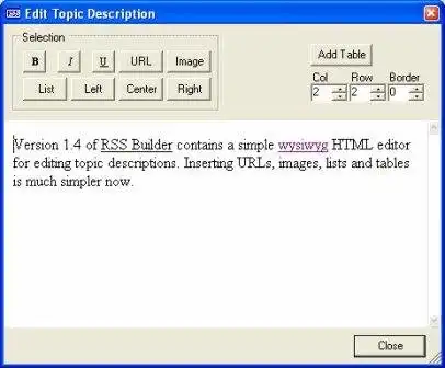 Download web tool or web app RSS Builder