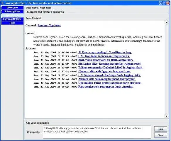 Muat turun alat web atau aplikasi web Sistem Pemberitahuan RSS melalui protokol SIP