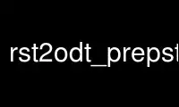 Run rst2odt_prepstyles in OnWorks free hosting provider over Ubuntu Online, Fedora Online, Windows online emulator or MAC OS online emulator