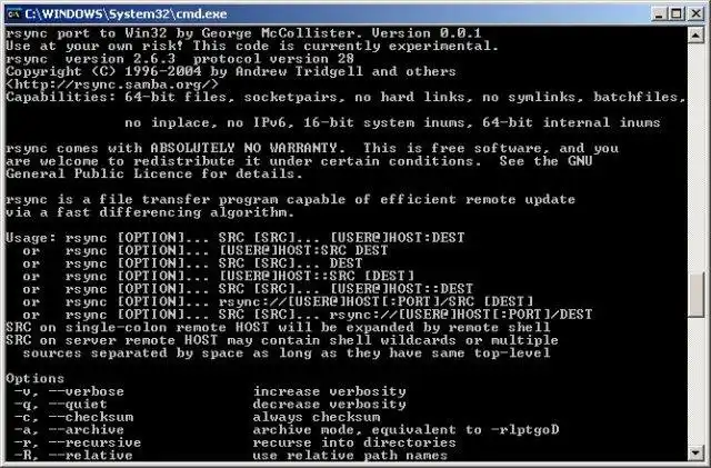 Download web tool or web app RsyncWin32