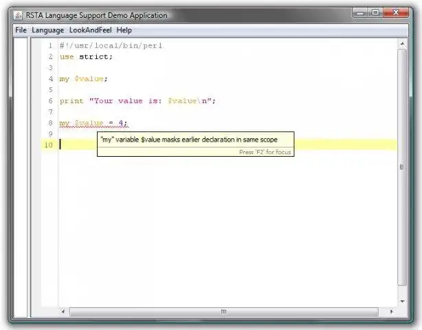 Download web tool or web app RSyntaxTextArea