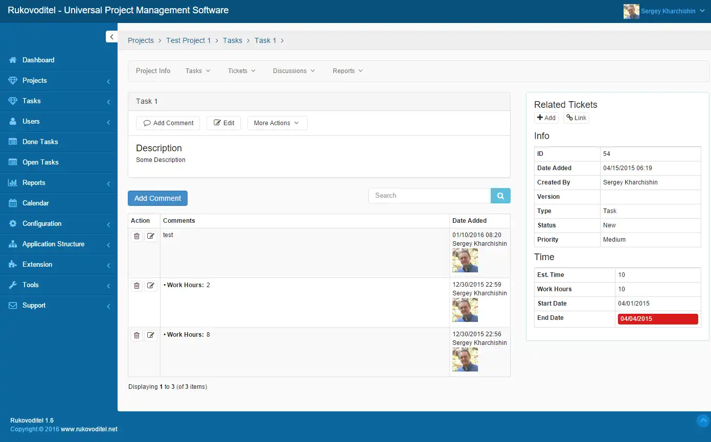 Download web tool or web app Rukovoditel - Project Management/CRM