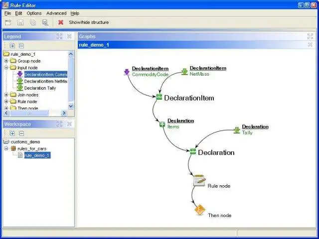 Download web tool or web app RulEdit to run in Windows online over Linux online