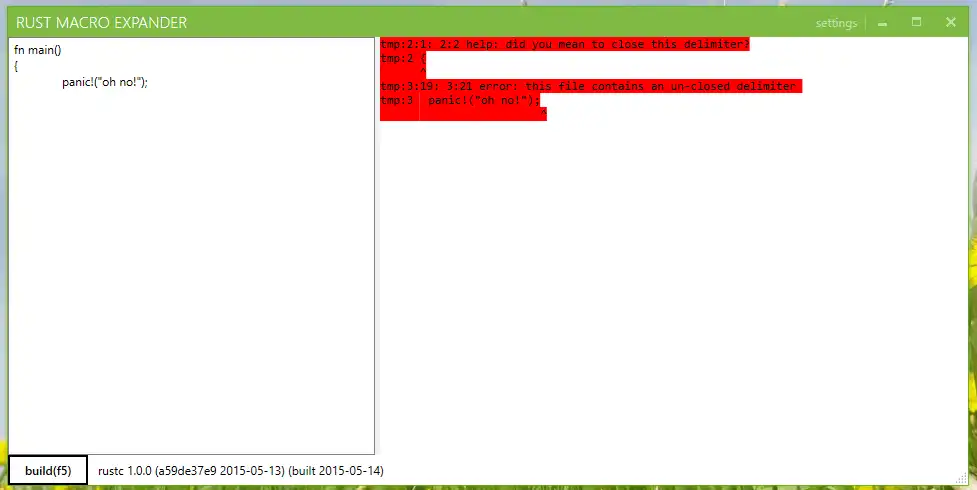 Download web tool or web app RustMacroExpander