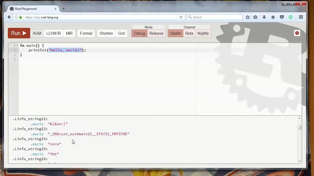Download webtool of webapp Rust programmeertaal