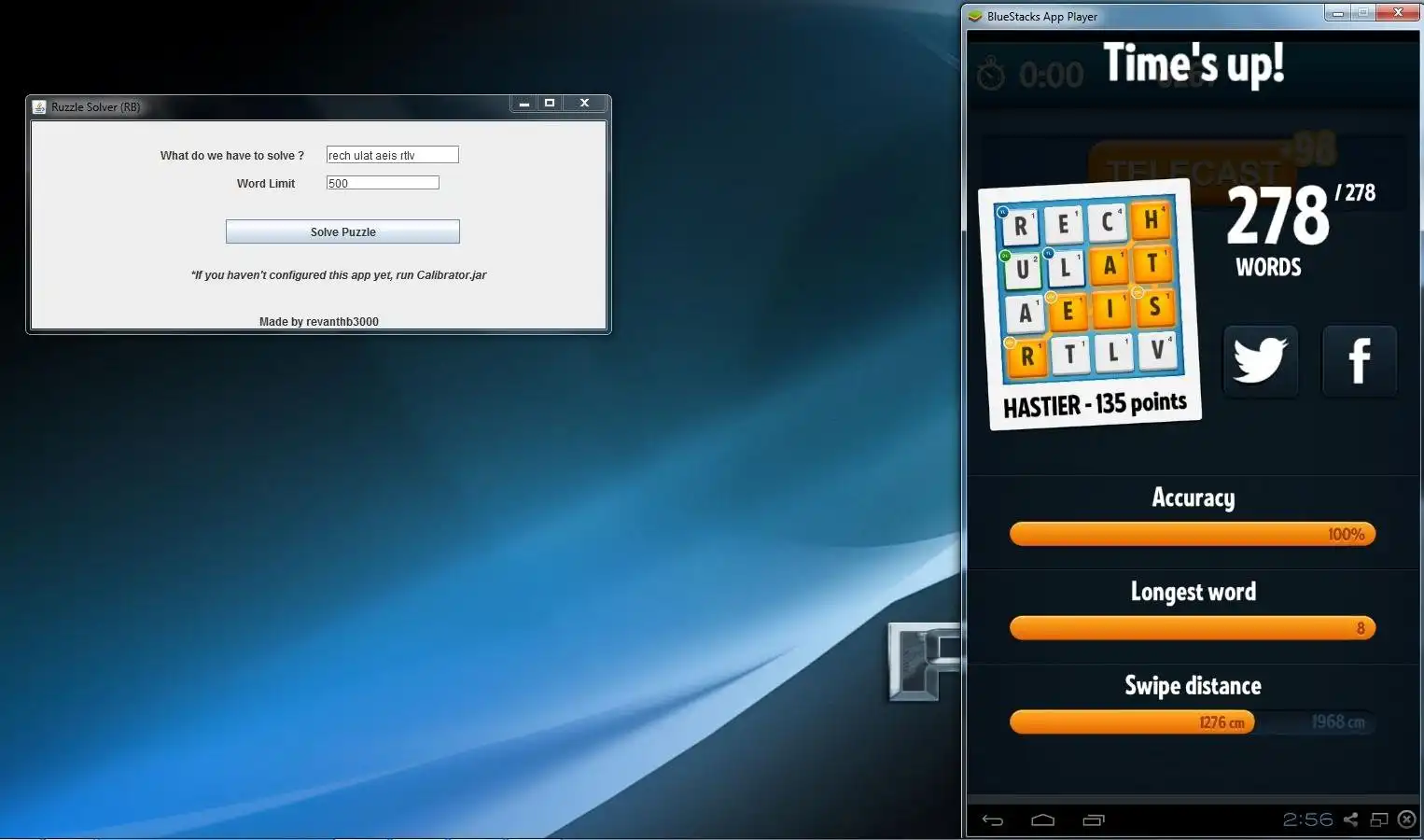 Linux 온라인에서 실행하려면 웹 도구 또는 웹 앱 RuzzleSolver를 다운로드하세요.