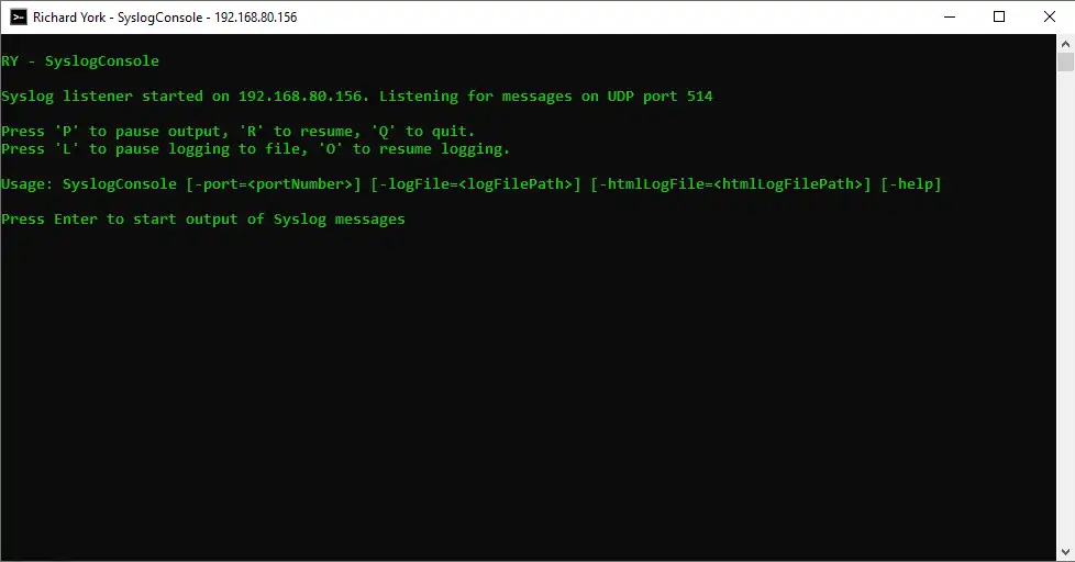 Download web tool or web app RY SyslogConsole