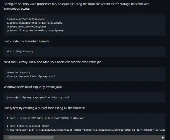 Unduh alat web atau aplikasi web S3Proxy