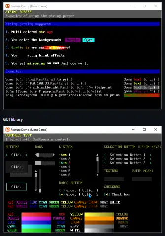 قم بتنزيل أداة الويب أو تطبيق الويب SadConsole