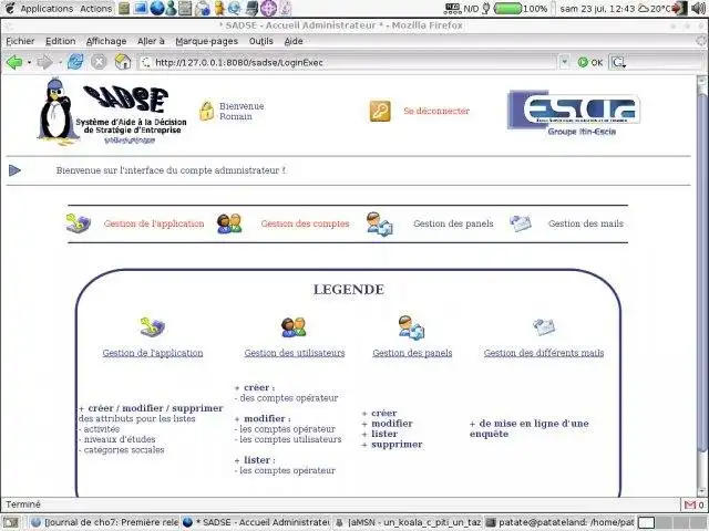 Télécharger l'outil Web ou l'application Web Sadse