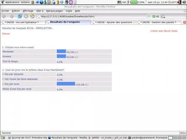 Télécharger l'outil Web ou l'application Web Sadse