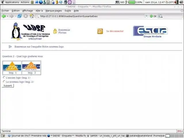 Télécharger l'outil Web ou l'application Web Sadse