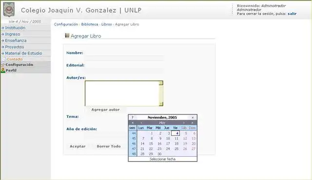 Download web tool or web app SAE - School Administration System