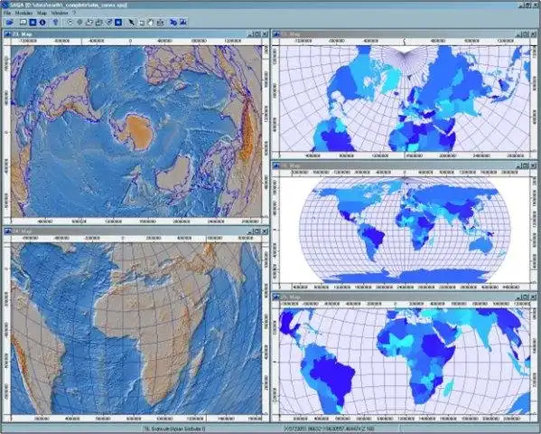 下载网络工具或网络应用程序 SAGA GIS