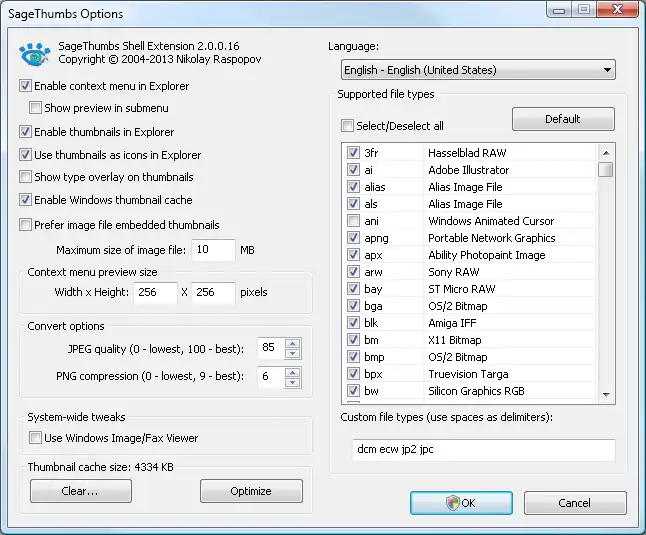 Download webtool of webapp SageThumbs