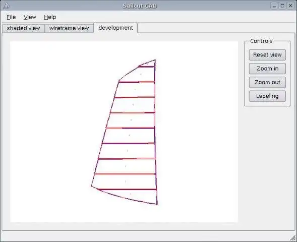 Загрузите веб-инструмент или веб-приложение Sailcut CAD