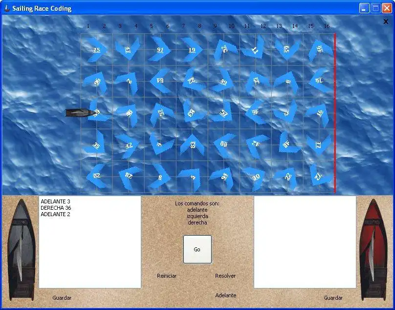 下载 Web 工具或 Web 应用程序 Sailing Race Coding 以在 Linux 中在线运行