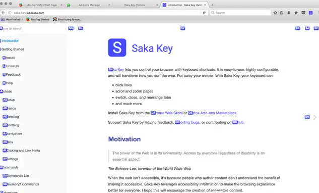 웹 도구 또는 웹 앱 Saka Key 다운로드